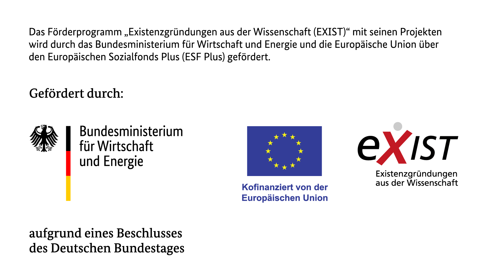 EXIST Förderprogramm Logo